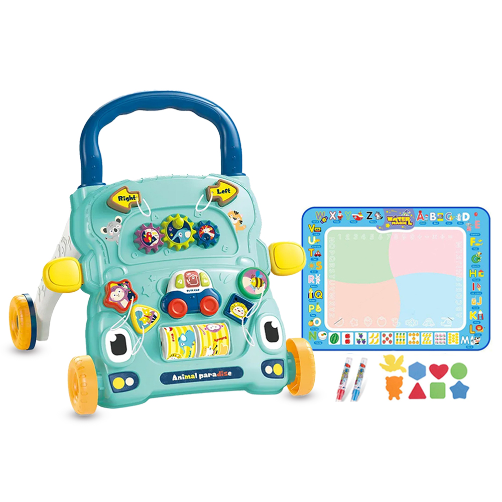 Star Babies - Baby Drawing Mat With Activity Walker Set