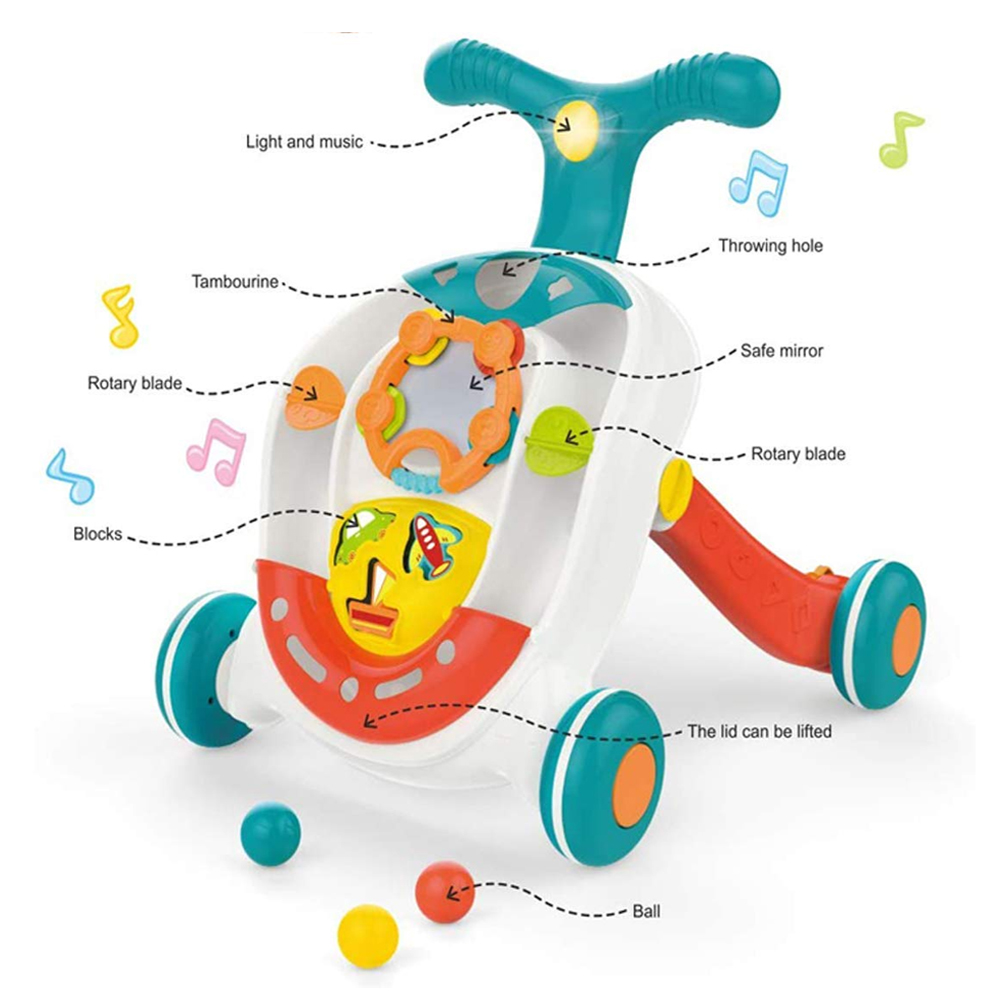 Star Babies - Rolling Ball Walker With Light And Music - Pack Of 2 Combo