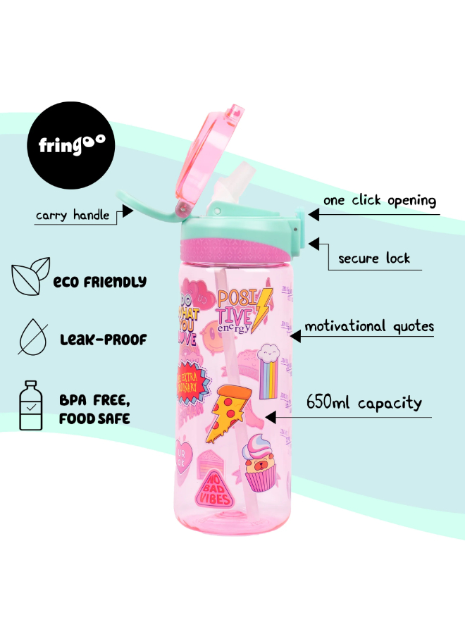 فرينجو - زمزمية بمصاصة مقفلة - 650 مل - عالم البنات