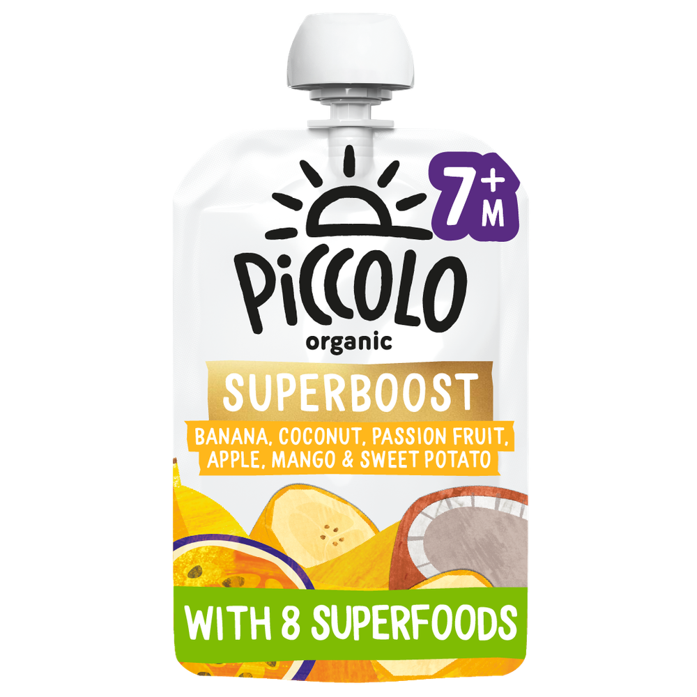 Piccolo - Organic Superboost Banana, Mango, Coconut & Passionfruit Baby Food - 100 gm