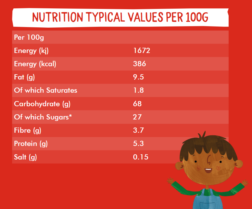 Piccolo - Kids Organic Fruit & Grain Bakes Bar - Strawberry - Pack of 6 - 22 gm