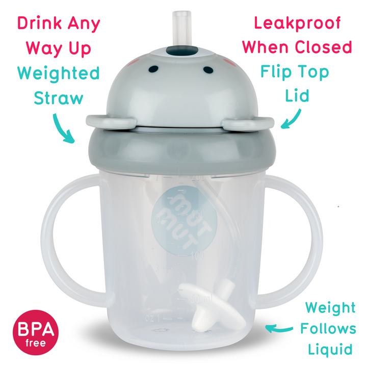 Tum Tum - Series 3 Tippy Up Weighted Straw Cup - Koala - 200ml
