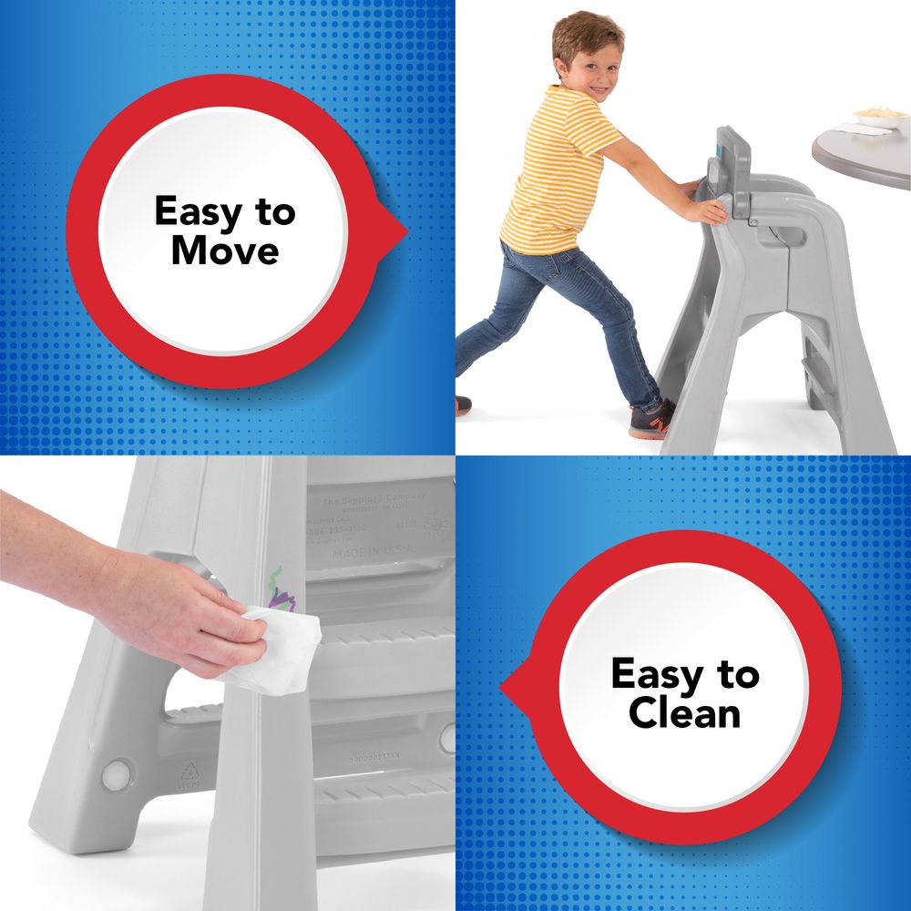 Simplay3 - Big Kid Booster High Chair - Gray