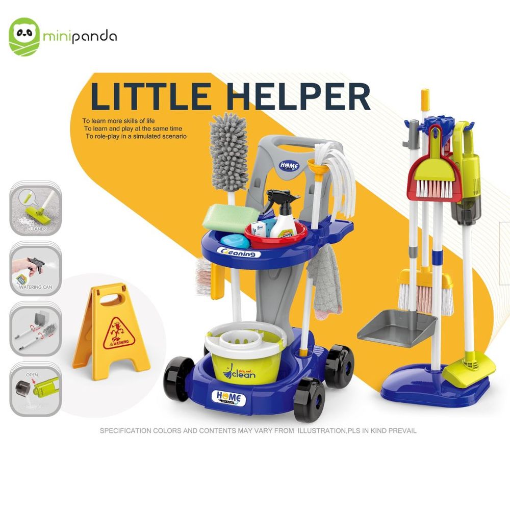 Mini Panda - Cleaning Comfort Cart Kit - 29 Pcs
