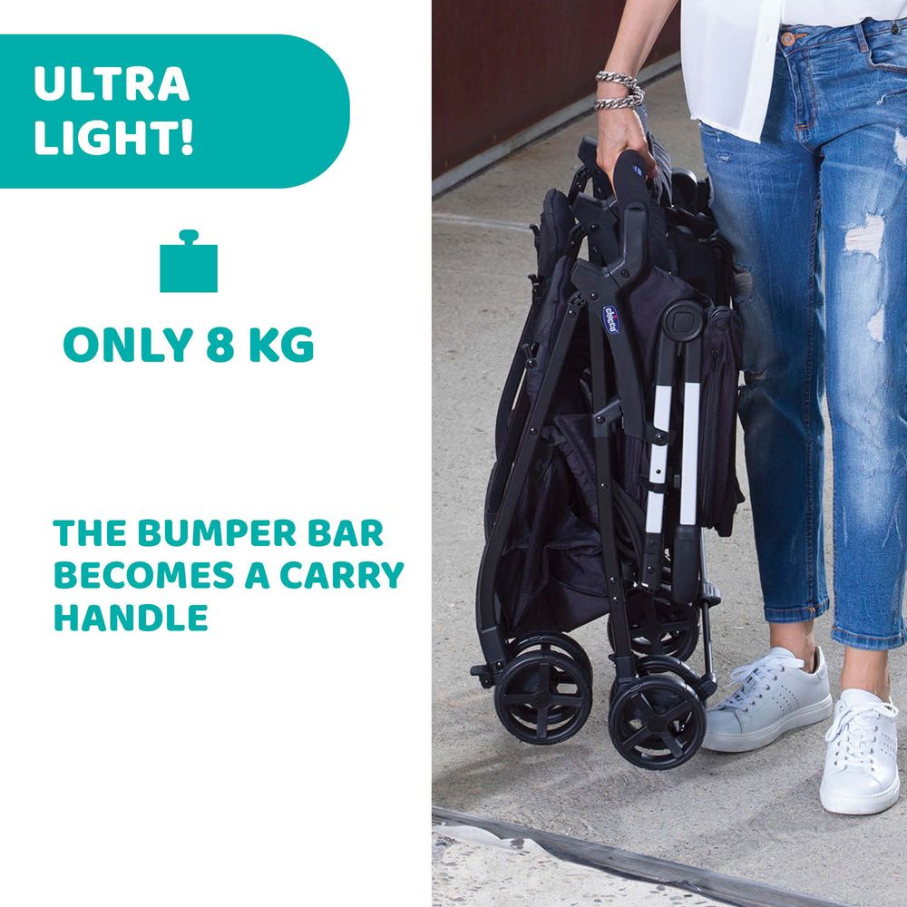 Chicco - Ohlala Twin Stroller - Silver Cat