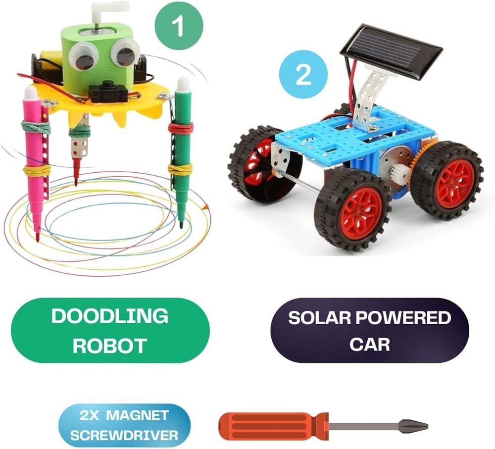 Mumfactory - Science Electric Robot Kit - 12 Pcs