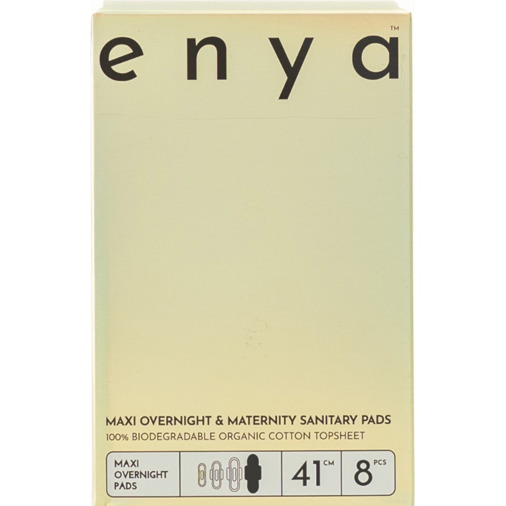 Enya - Maxi Overnight And Maternity Sanitary Pads - 41 cm - 8 Pads