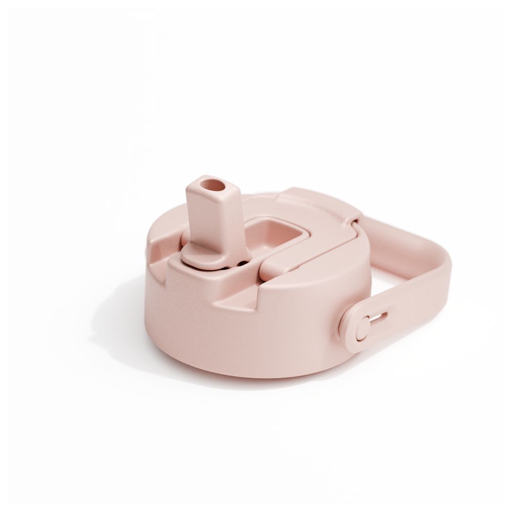 بيولا - زمزمية مياه معزولة بالتفريغ مع غطاءين - وردي خدود - 750 مل