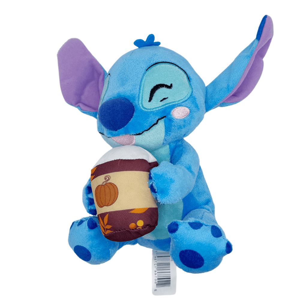 Disney - Stitch With Latte Plush Toy - Blue - 23 cm