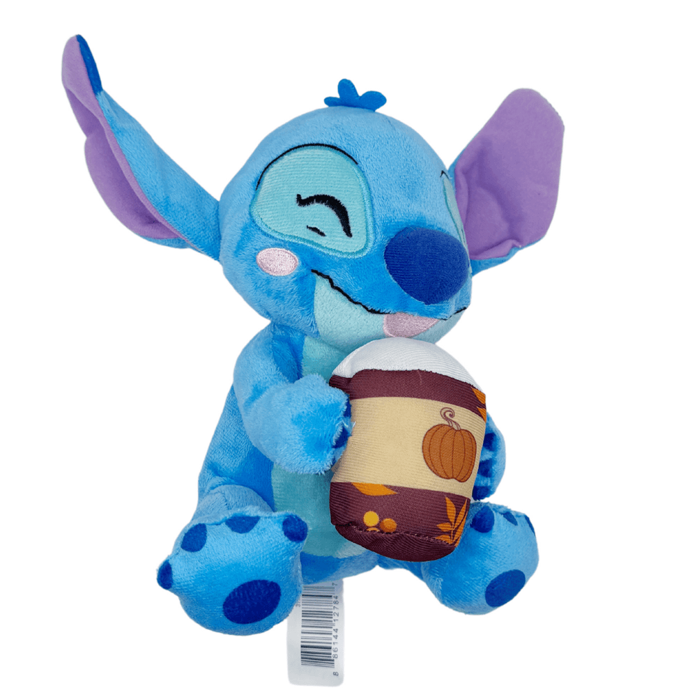 Disney - Stitch With Latte Plush Toy - Blue - 23 cm