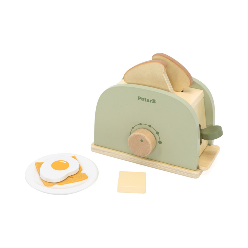 PolarB - Wooden Toaster Set - 7 Pcs