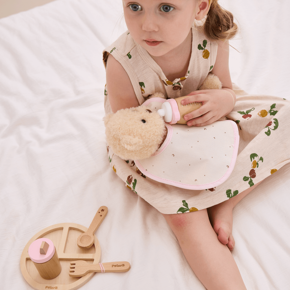 PolarB - Wooden Doll Feeding Set - 8 Pcs
