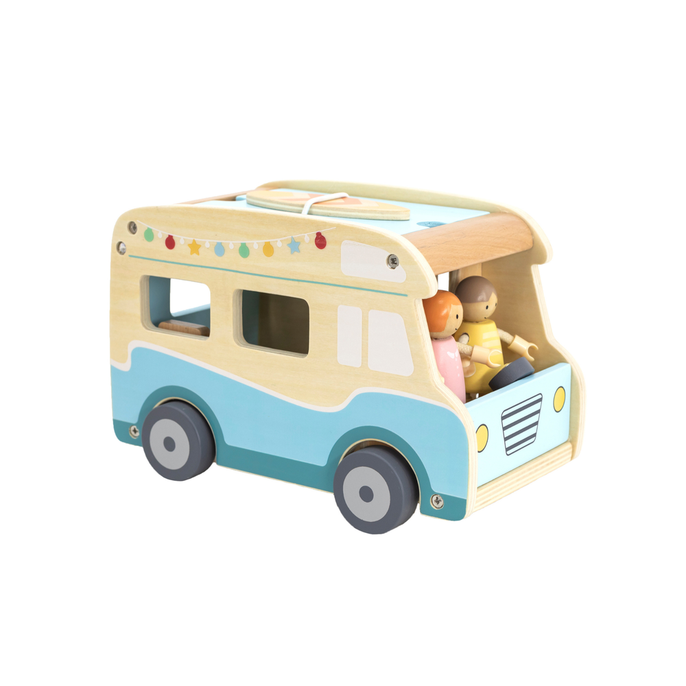 Viga - Wooden Camper Van Playset - 12 Pcs
