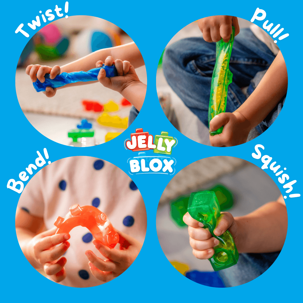 Jelly Blox - Playground Store & Play Building Blocks Case - 30 Pcs
