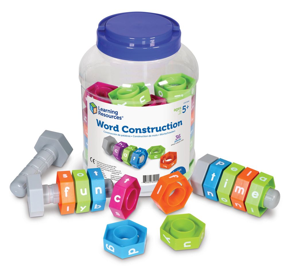 Learning Resources - Word Construction Playset - 36 Pcs