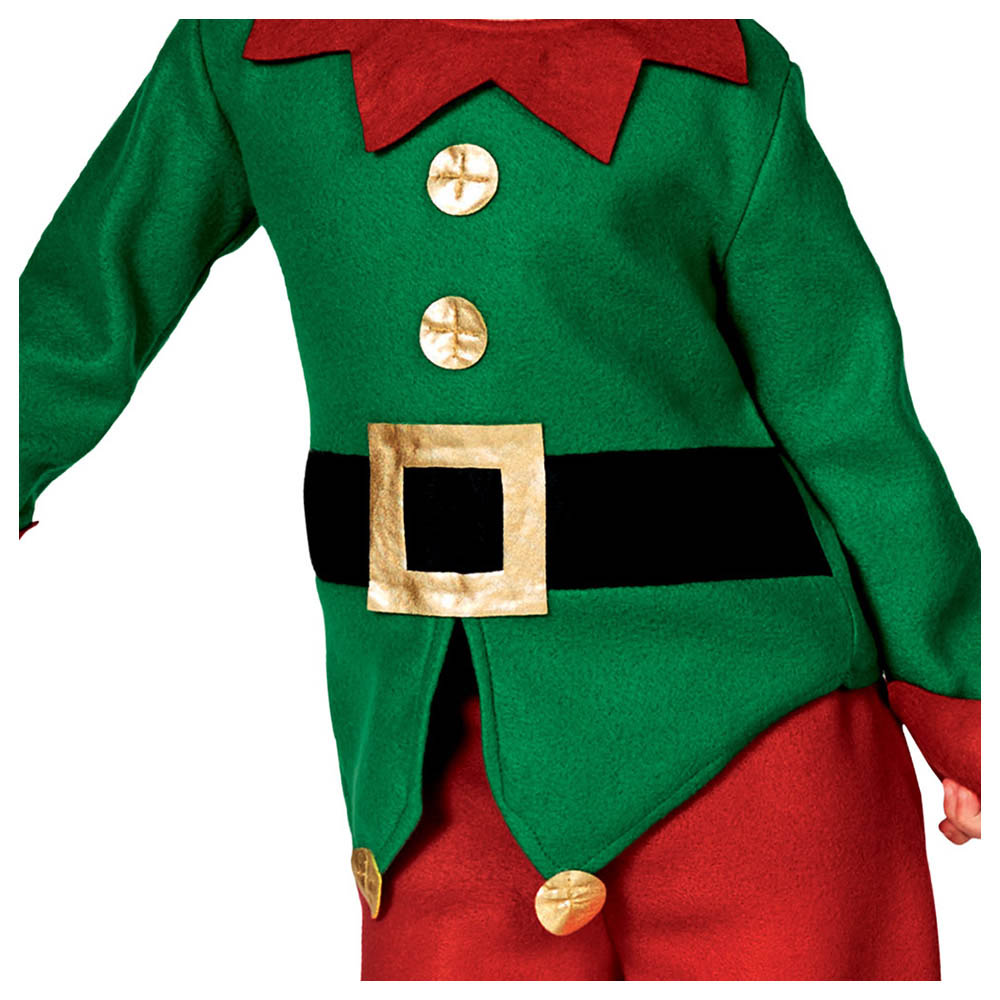 Mad Toys - Elf Kids Christmas Costume - Green/Red