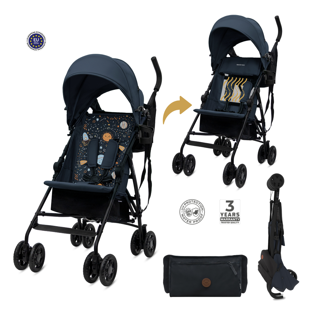 Neobreez Clima Lightweight Compact Umbrella Stroller - Blue