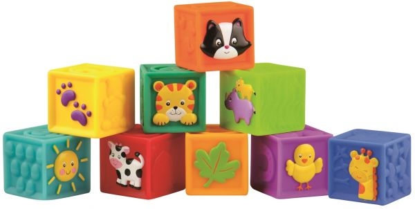 Little Hero - Soft Blocks 9 Pieces With Color Decorations