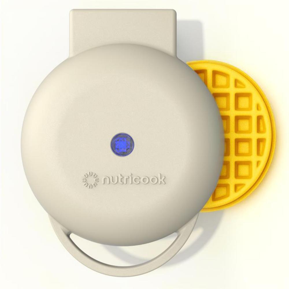 Nutricook - Mini Waffle Maker - Beige