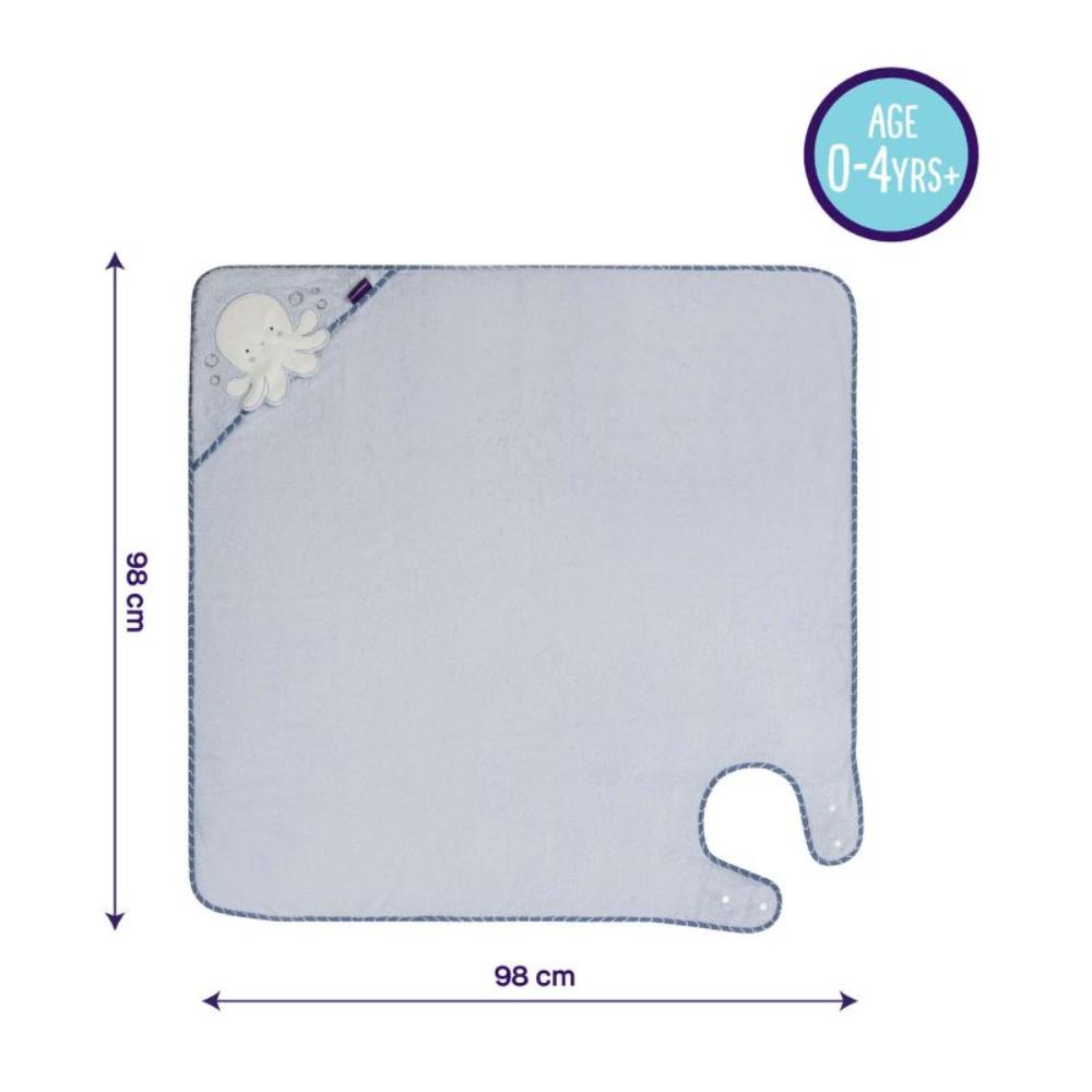 Clevamama Bamboo Extra Large Bath Towel - Blue