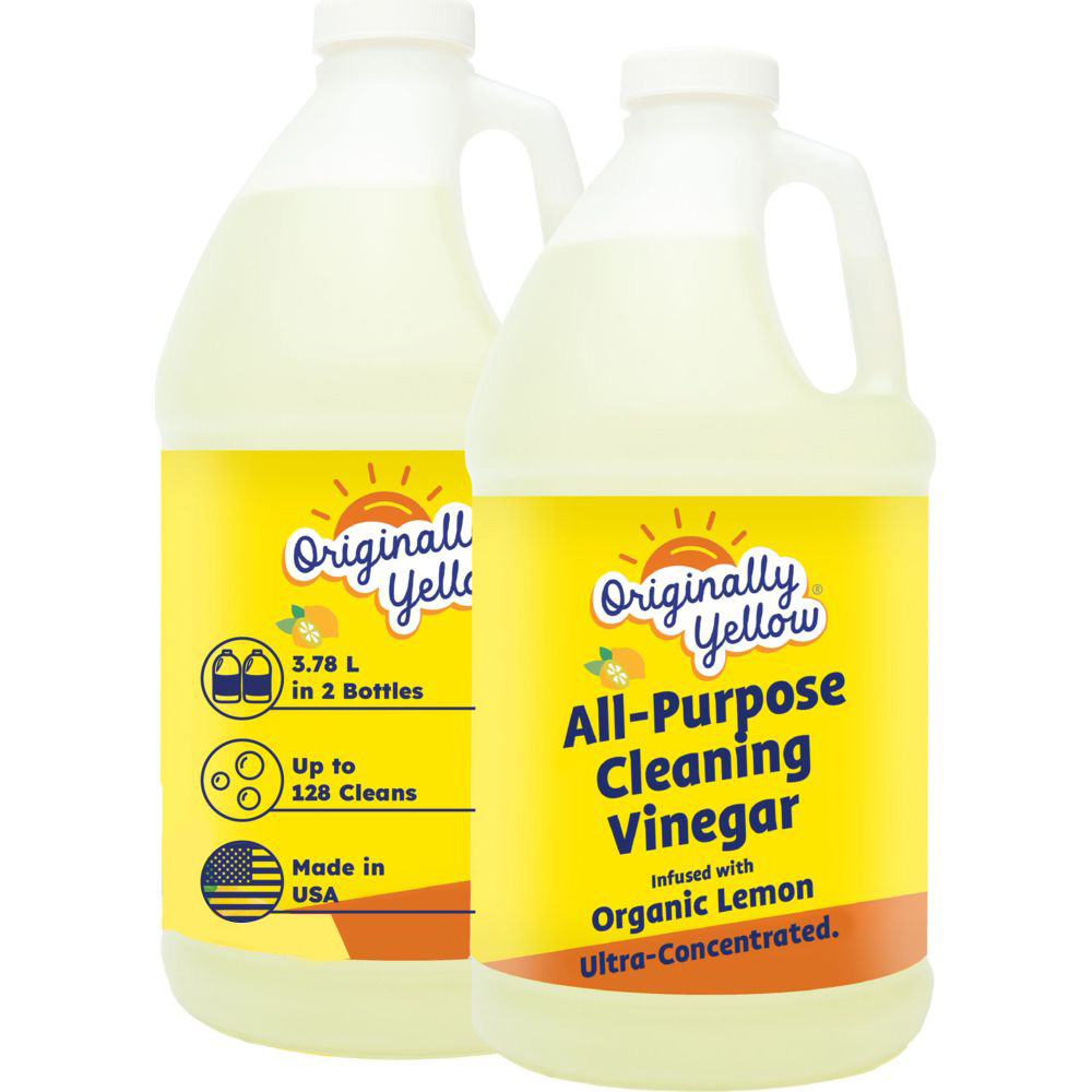 Originally Yellow - All-Purpose Vinegar Cleaner - Lemon - 1.89 L - Pack of 2