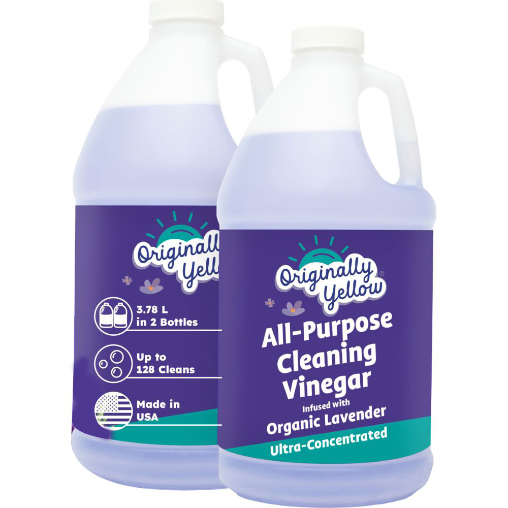 Originally Yellow - All-Purpose Vinegar Cleaner - Lavender - 1.89 L - Pack of 2