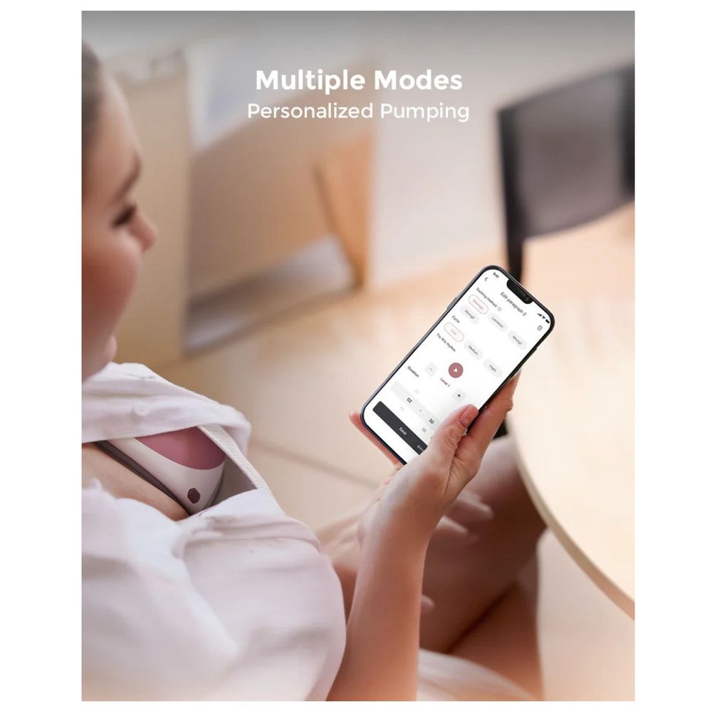 Momcozy Mobile Flow Hands-Free Double Breast Pump M9 - Maroon