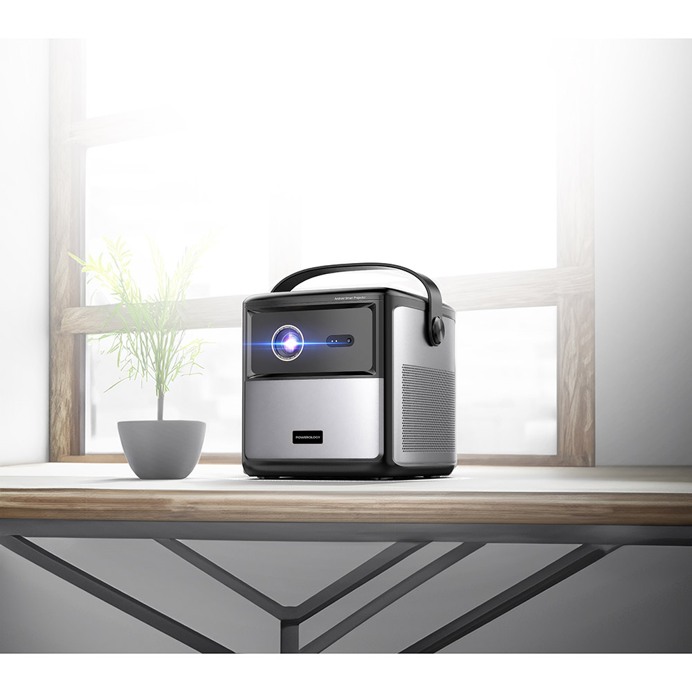 Powerology - 4K GTV Projector - Black - 15000 mAh