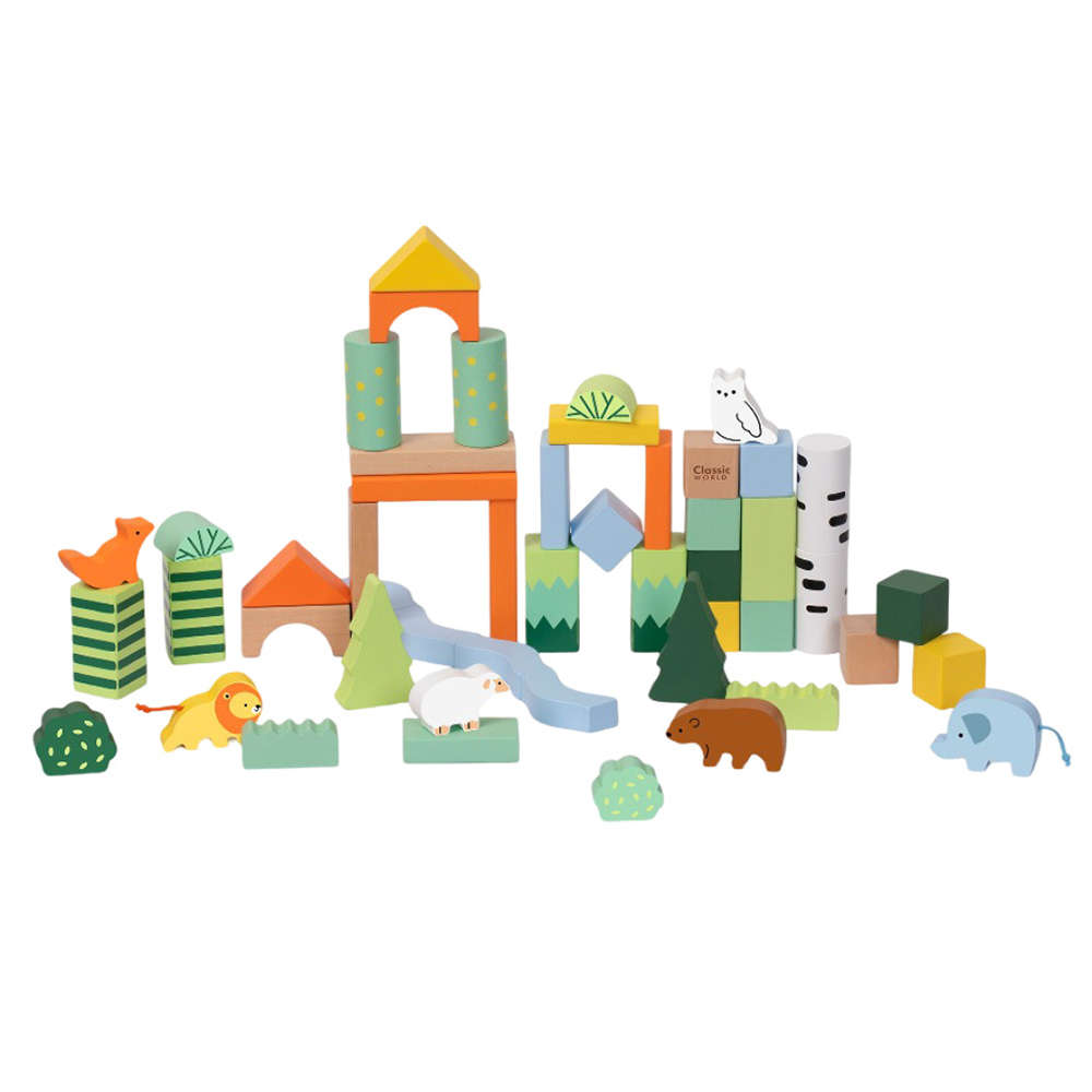 Classic World - Forest Blocks - 50 Pc Set