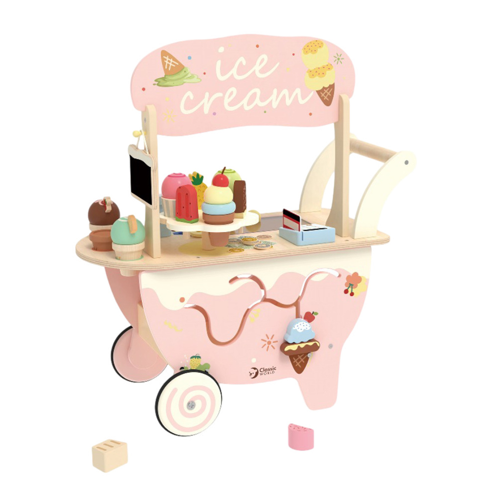 Classic World - Ice Cream Cart - 40 Pc Set