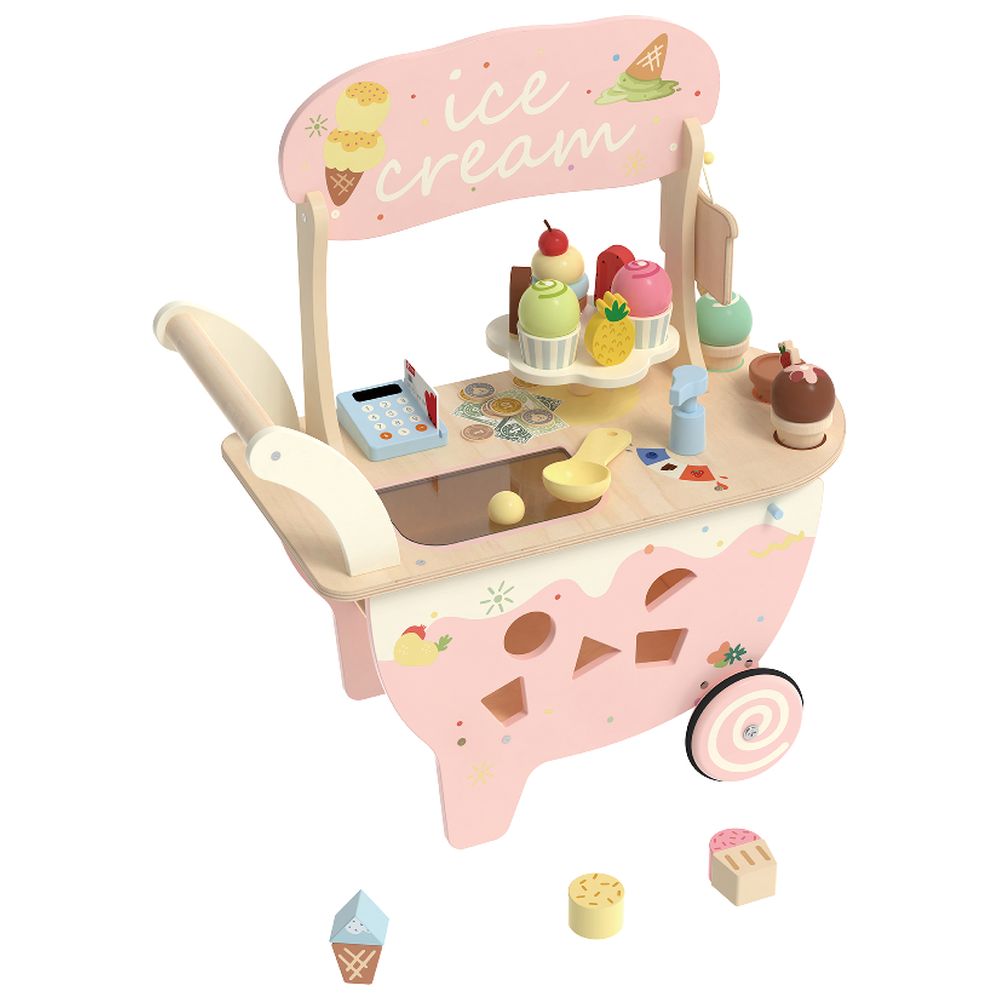 Classic World - Ice Cream Cart - 40 Pc Set