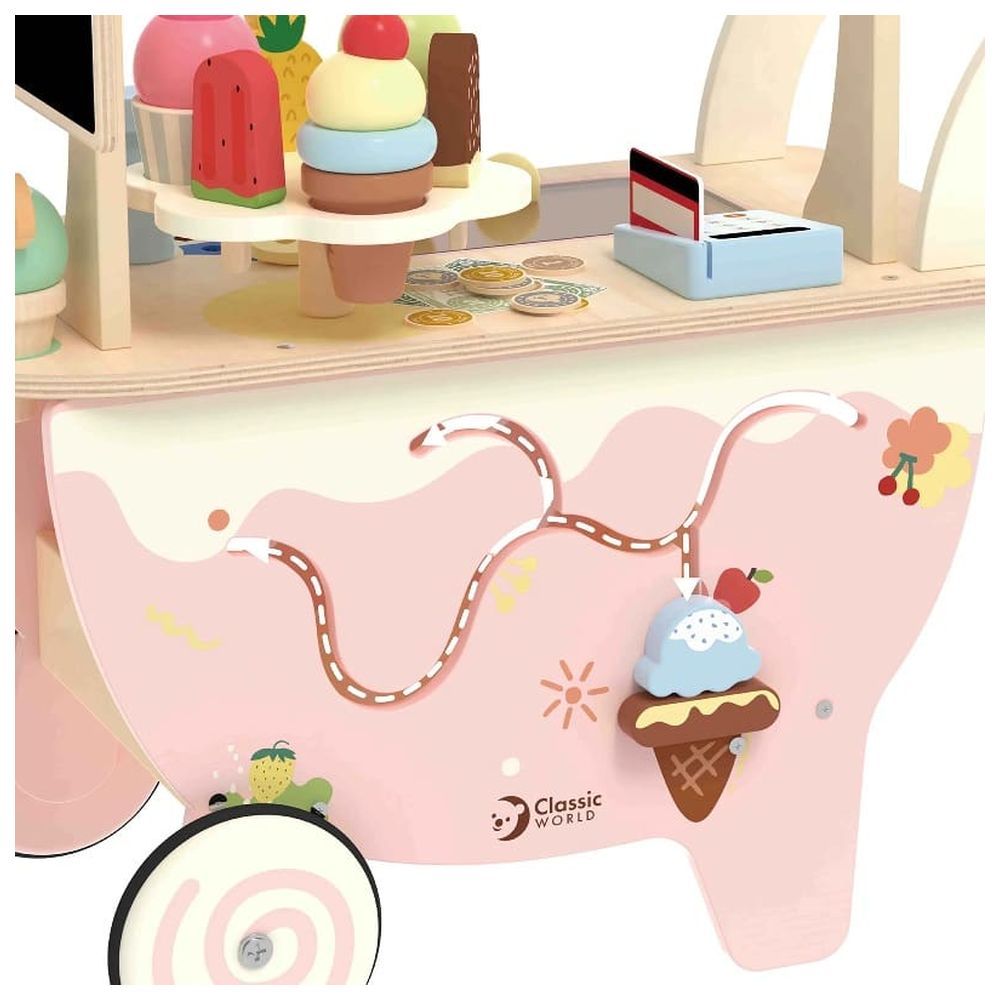 Classic World - Ice Cream Cart - 40 Pc Set