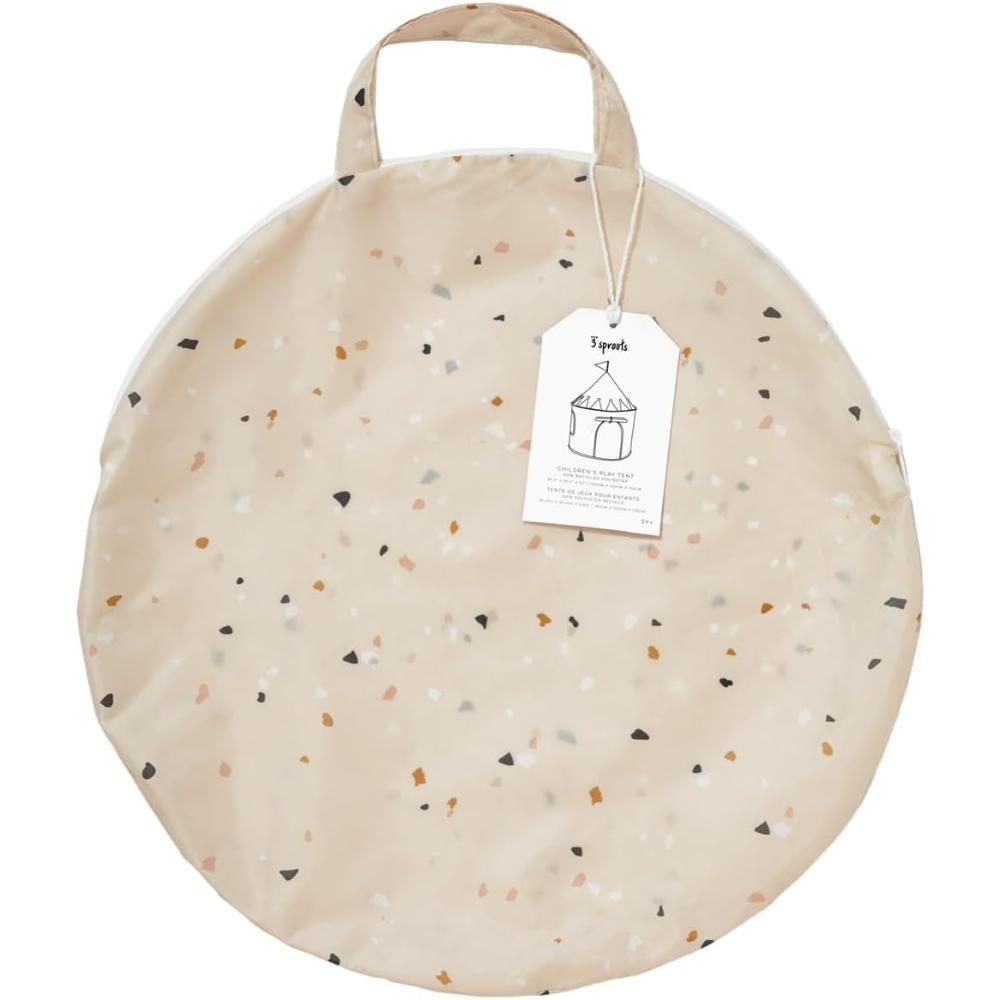 3 Sprouts - Recycled Play Tent - Terrazzo Beige