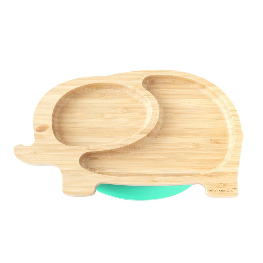 Eco Rascals - Elephant Plate - Green