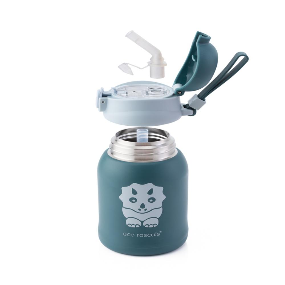 Eco Rascals - Water Bottle - Dinosaur - Teal - 480 ml