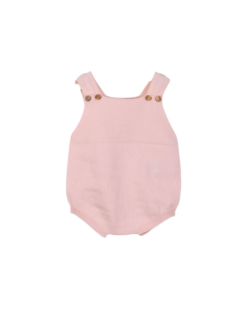 Wedoble - Fine Knit Baby Shortie Romper - Soft Pink
