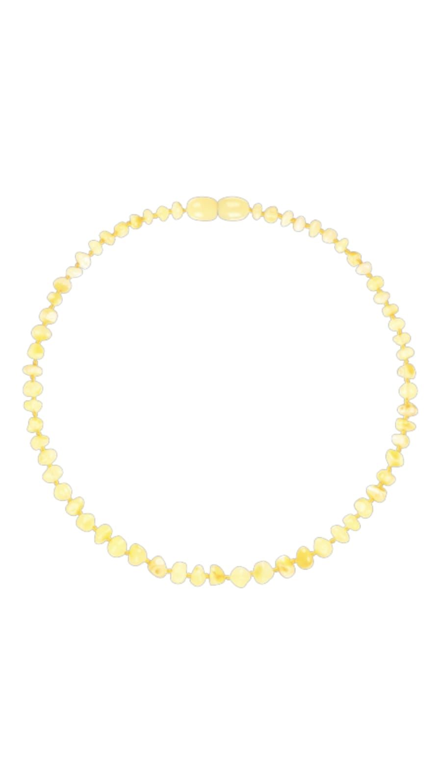 Made By Nature - Premium Amber Baby Teething Necklace - Milk Raw