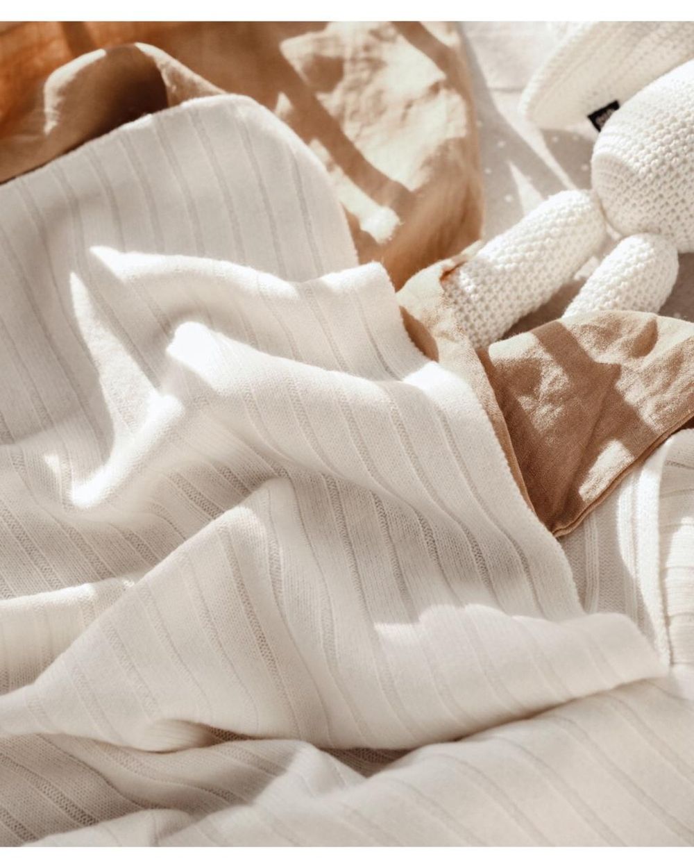 Ooh Noo - Cashmere Baby Blanket - Cream