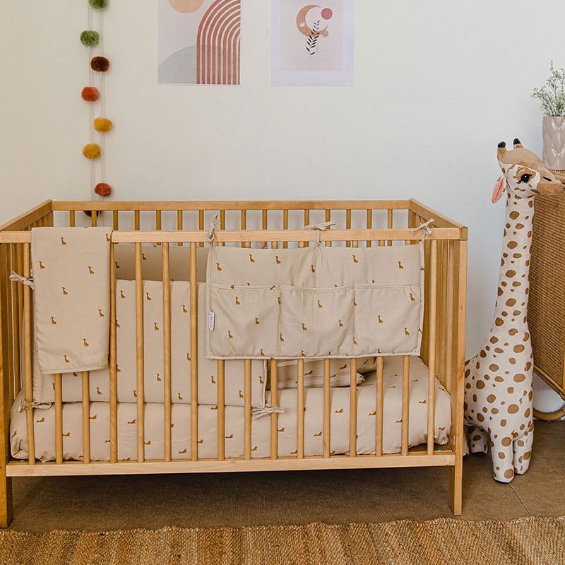 Gloop - Organic Baby Cot Bumper - Safari - 190x35cm