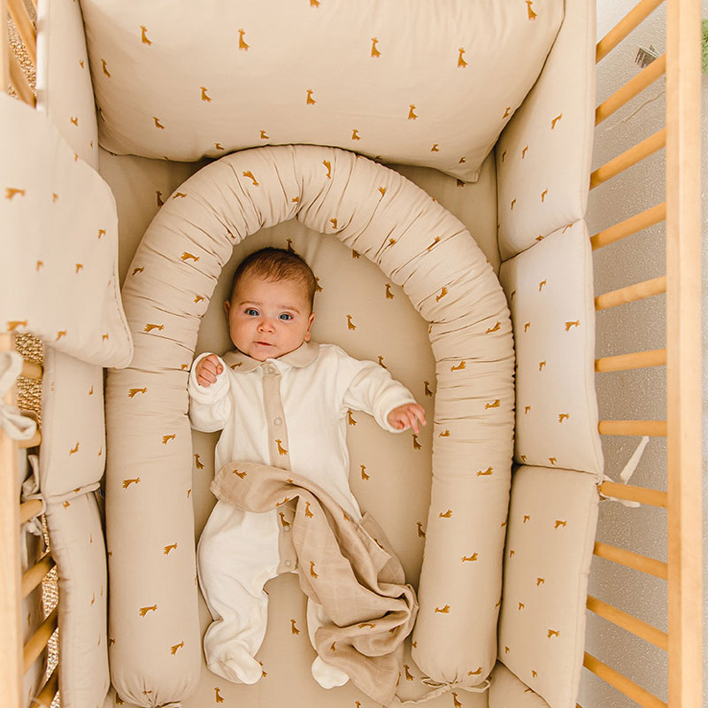 Gloop - Organic Baby Cot Bumper - Safari - 360x30cm