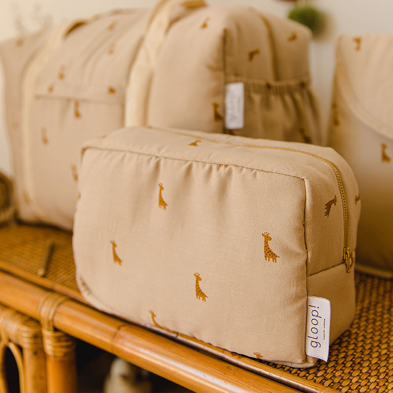 Gloop - Organic Cotton Vanity Case - Safari