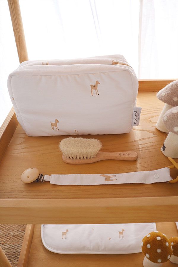 Gloop - Organic Cotton Pacifier Holder - Little Deer