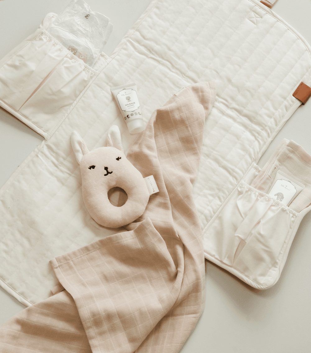 Fabelab - Organic Cotton Changing Pad - Ash Rose