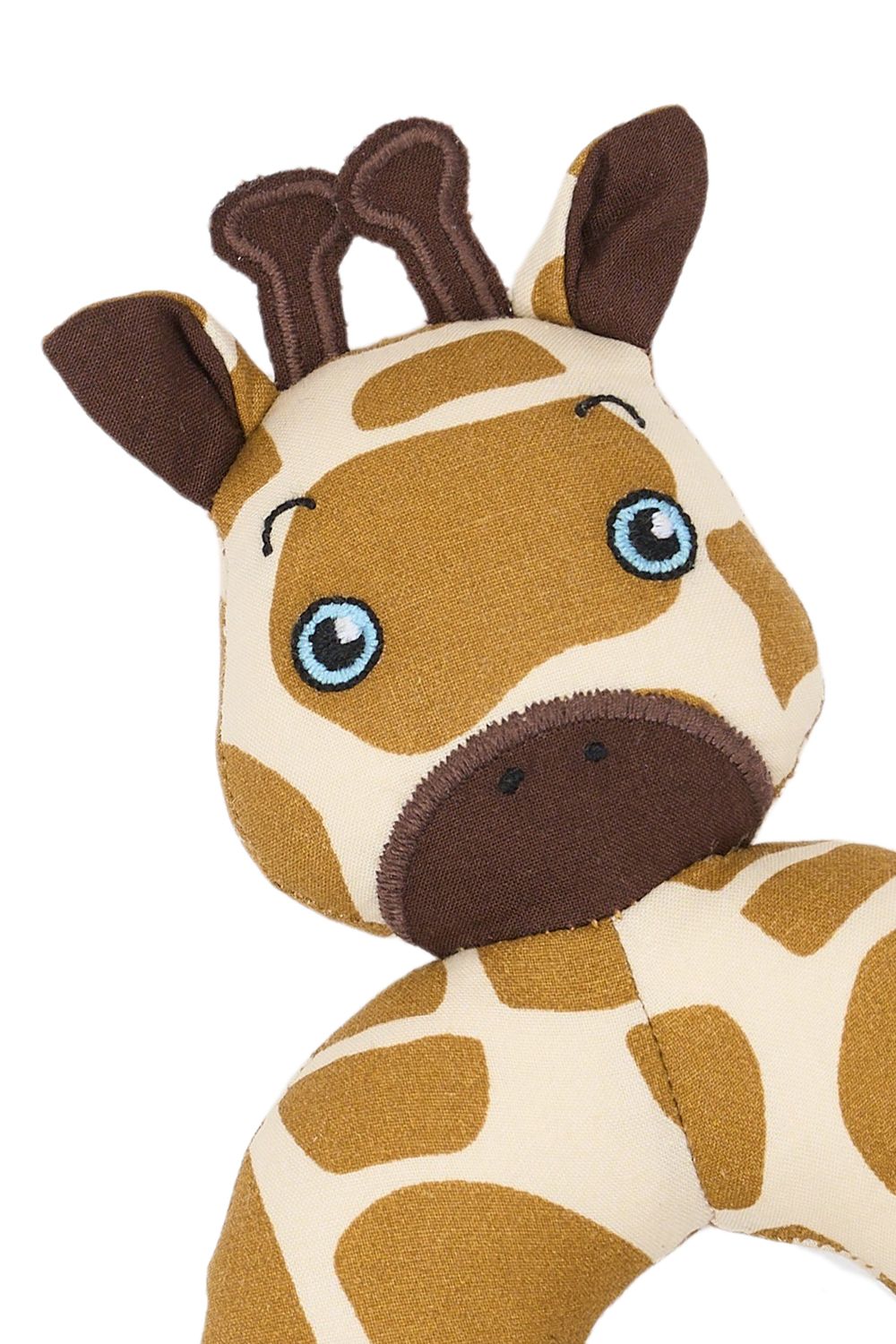 Fabelab Cotton Giraffe Rattle - Seedpearl