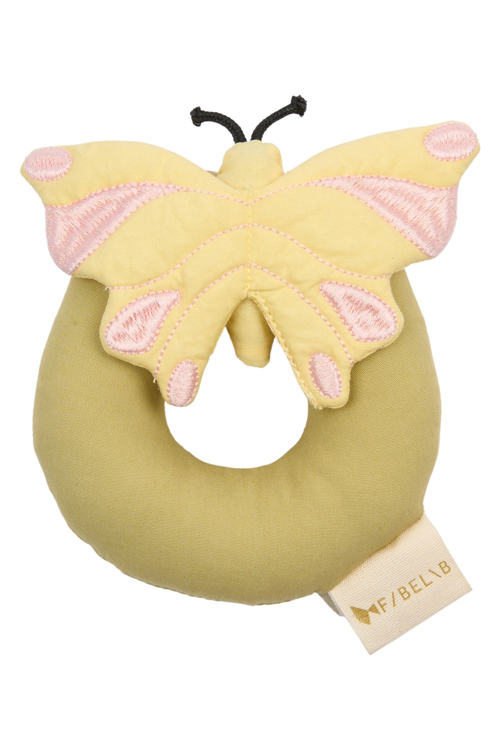 Fabelab Cotton Butterfly Rattle - Weeping Willow