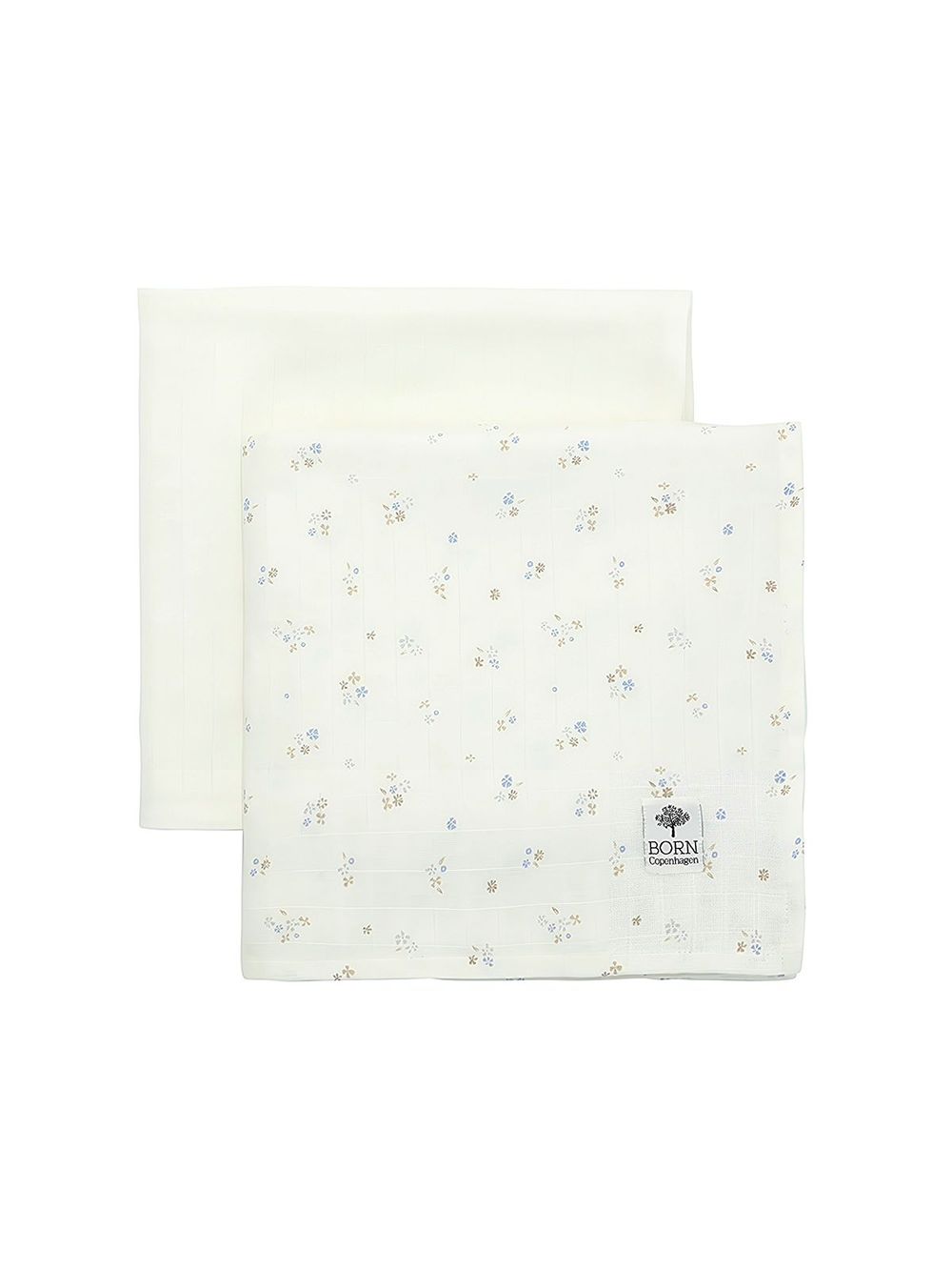 Born Copenhagen - Luxury Baby Swaddle - Petit Garden - 2 Pcs - 120x120 cm