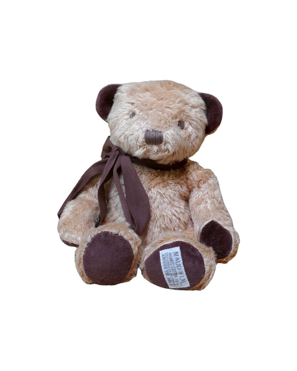 Maud N Lil - Organic Arthur Teddy Bear in Gift Box - Brown