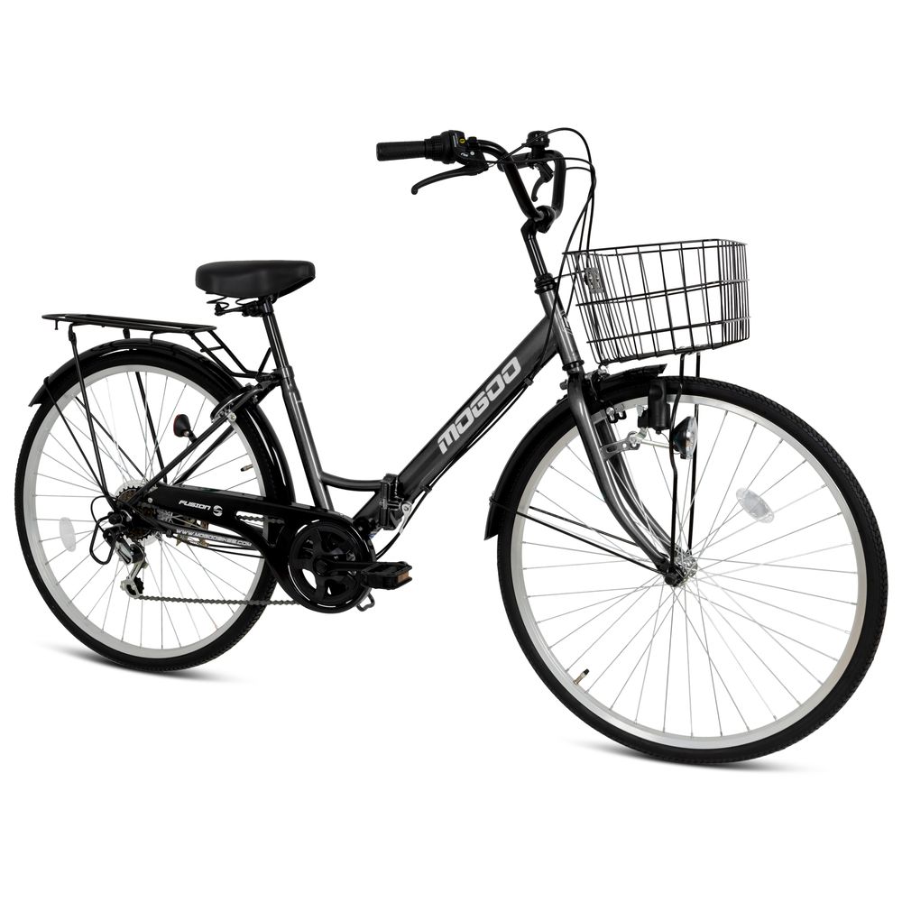 Mogoo - Fusion Folding City Bike - Grey - 26-Inch