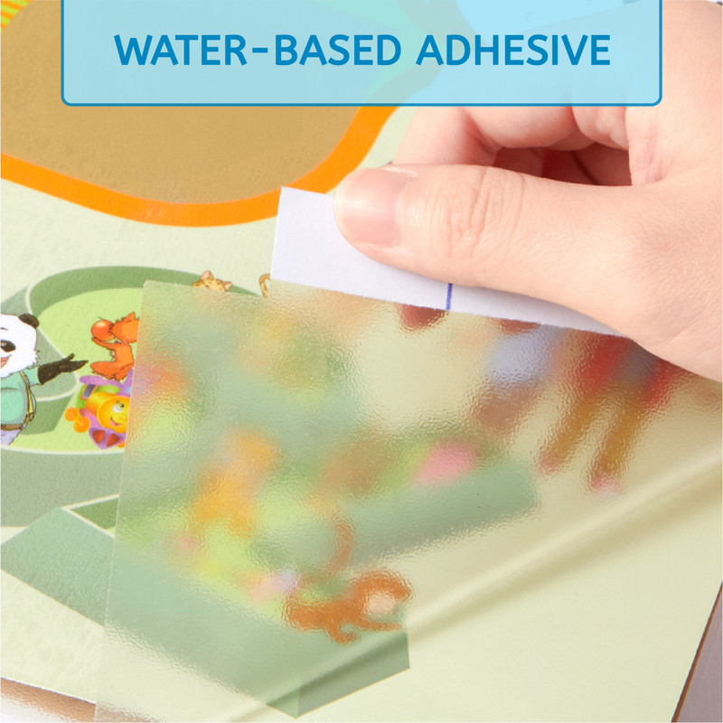 Mideer Self-Adhesive Stick-On Book Cover - Clear - 10 Pcs