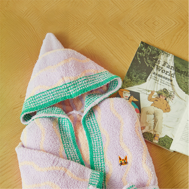 Mideer - Hugz Kids Bath Robe - Multicolor - Small